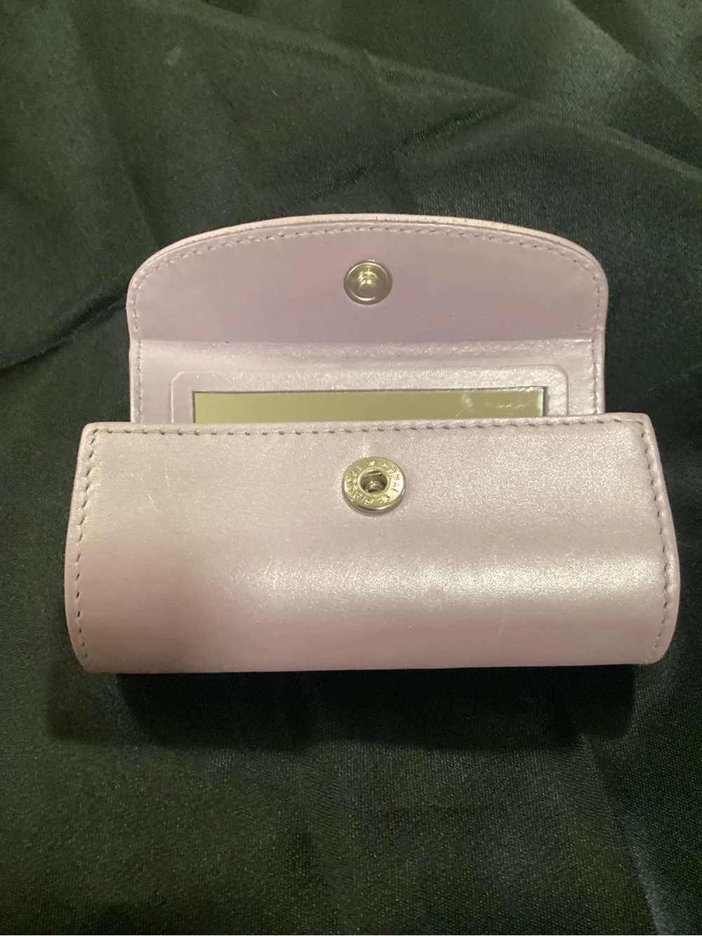 Vintage COACH lilac Lipstick Case, W mirrored in Lilac